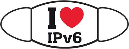 I <3 IPv6 Facemask